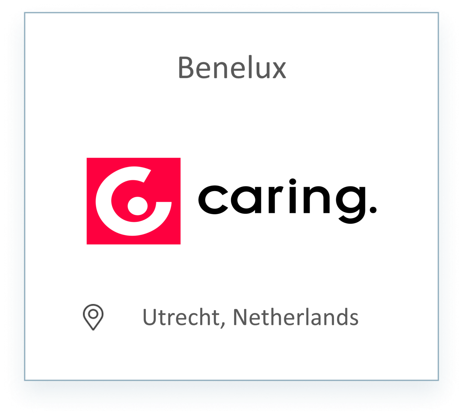 Caring Fieldmarketing agency, covers the Benelux area in Europe.